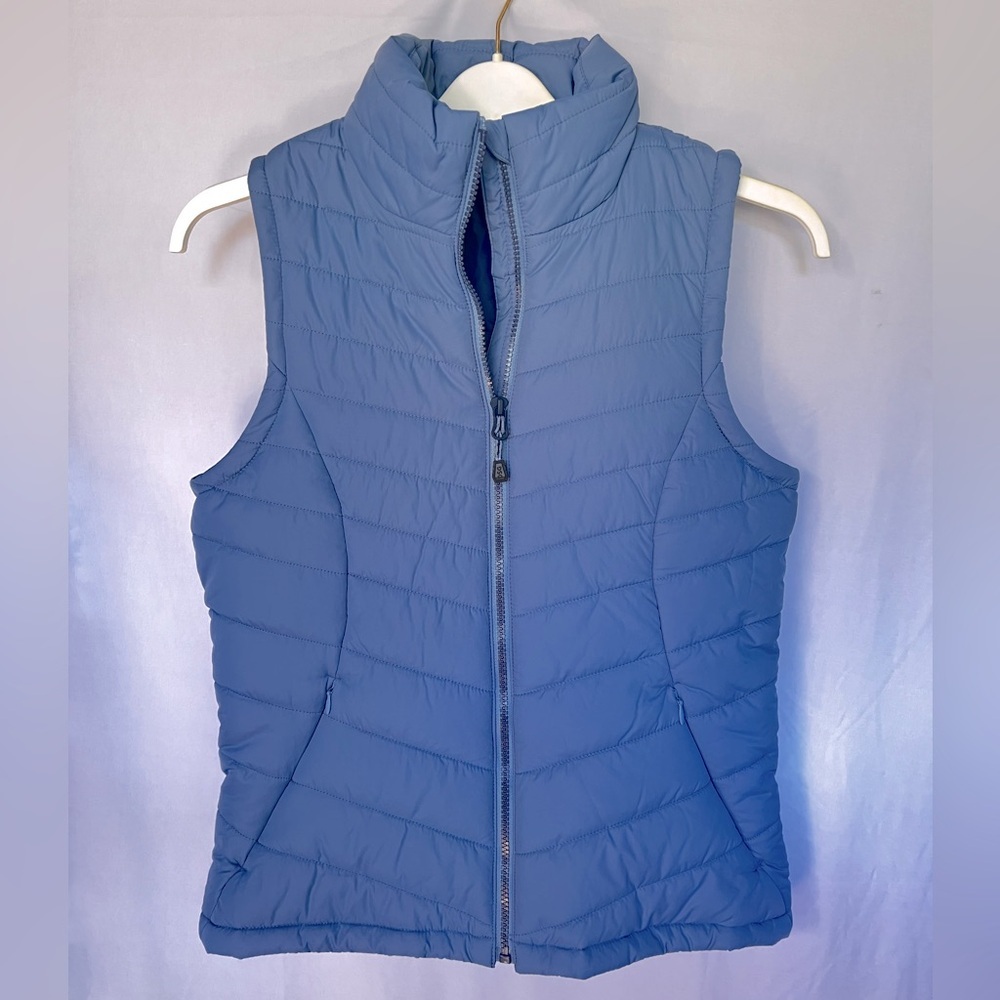 DSG Dicks Sporting Goods Soft Blue Zip Puffer Vest Women’s Small